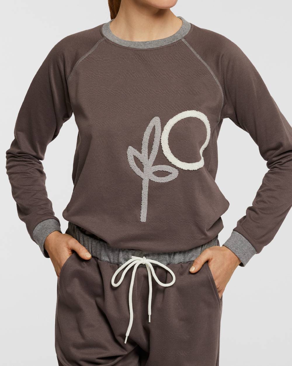 Pompea Tuta Lunga Cotone Montebianco