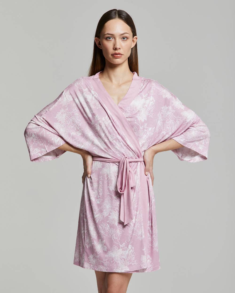 Pompea Vestaglia Loren Con Stampa Floreale