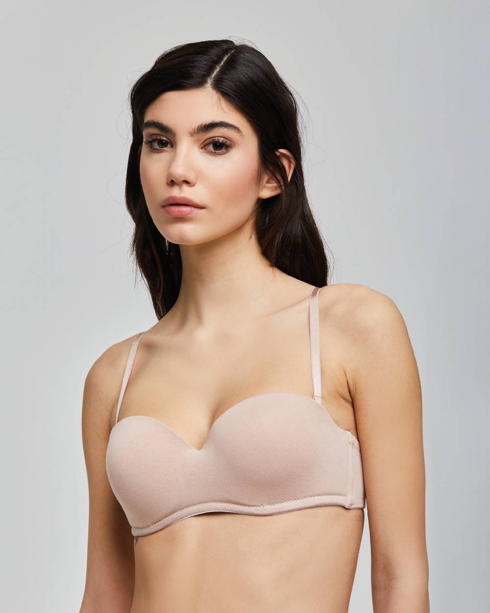 Pompea REGGISENO FASCIA COTONE ORGANICO COPPE IMBOTTITE