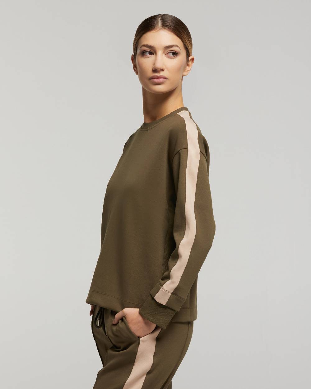 Pompea Set Completo Tuta Donna Freetime (Verde Militare)