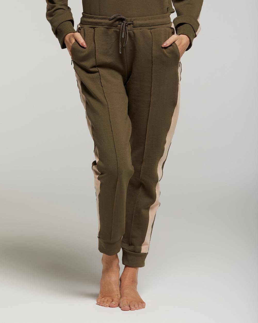 Pompea Set Completo Tuta Donna Freetime (Verde Militare)