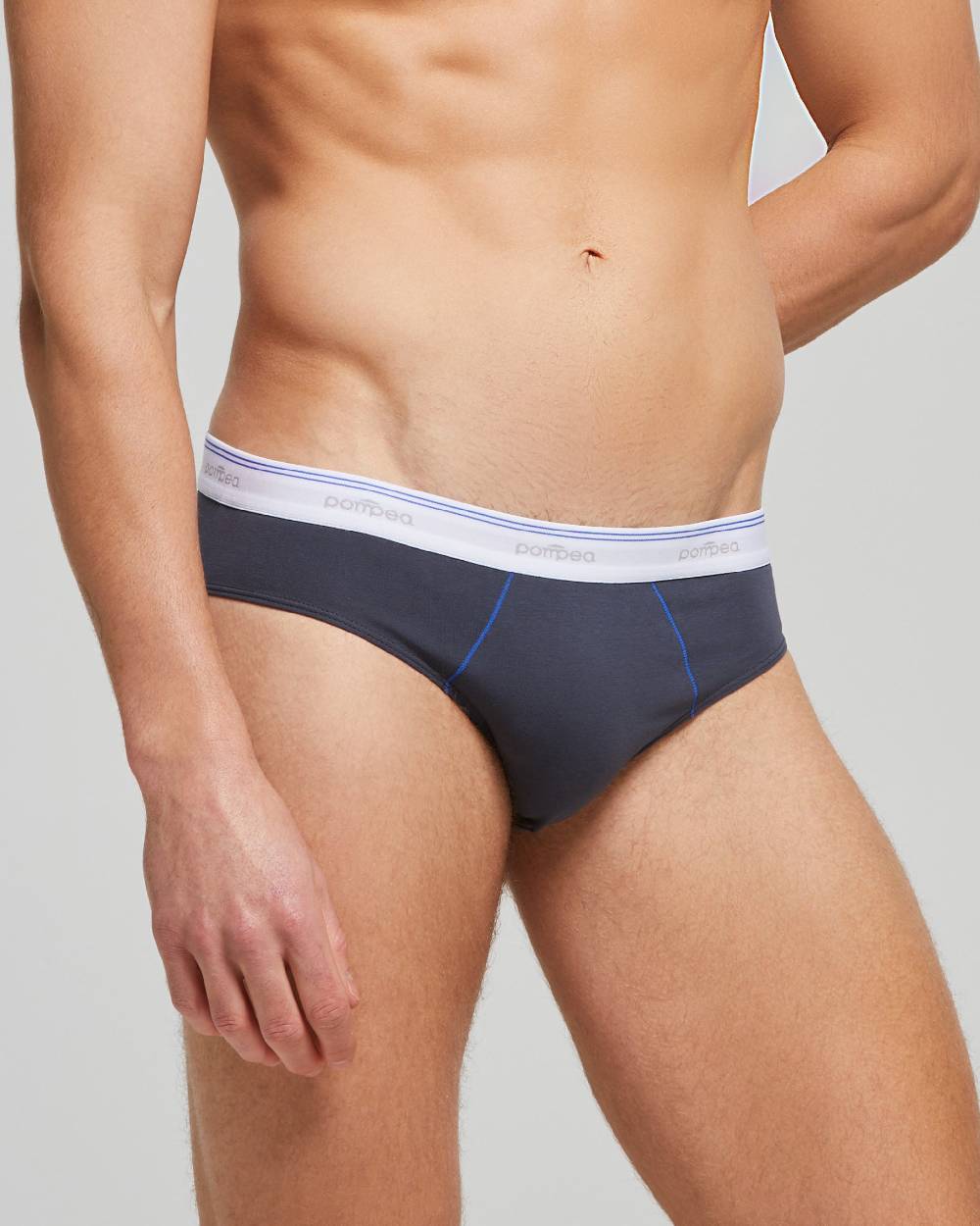 Pompea Slip Uomo Cotone Con Cinturino Logato Elasticizzato