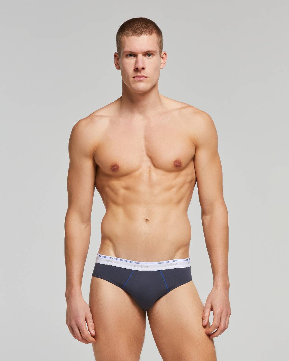 Pompea Slip uomo cotone con cinturino logato elasticizzato