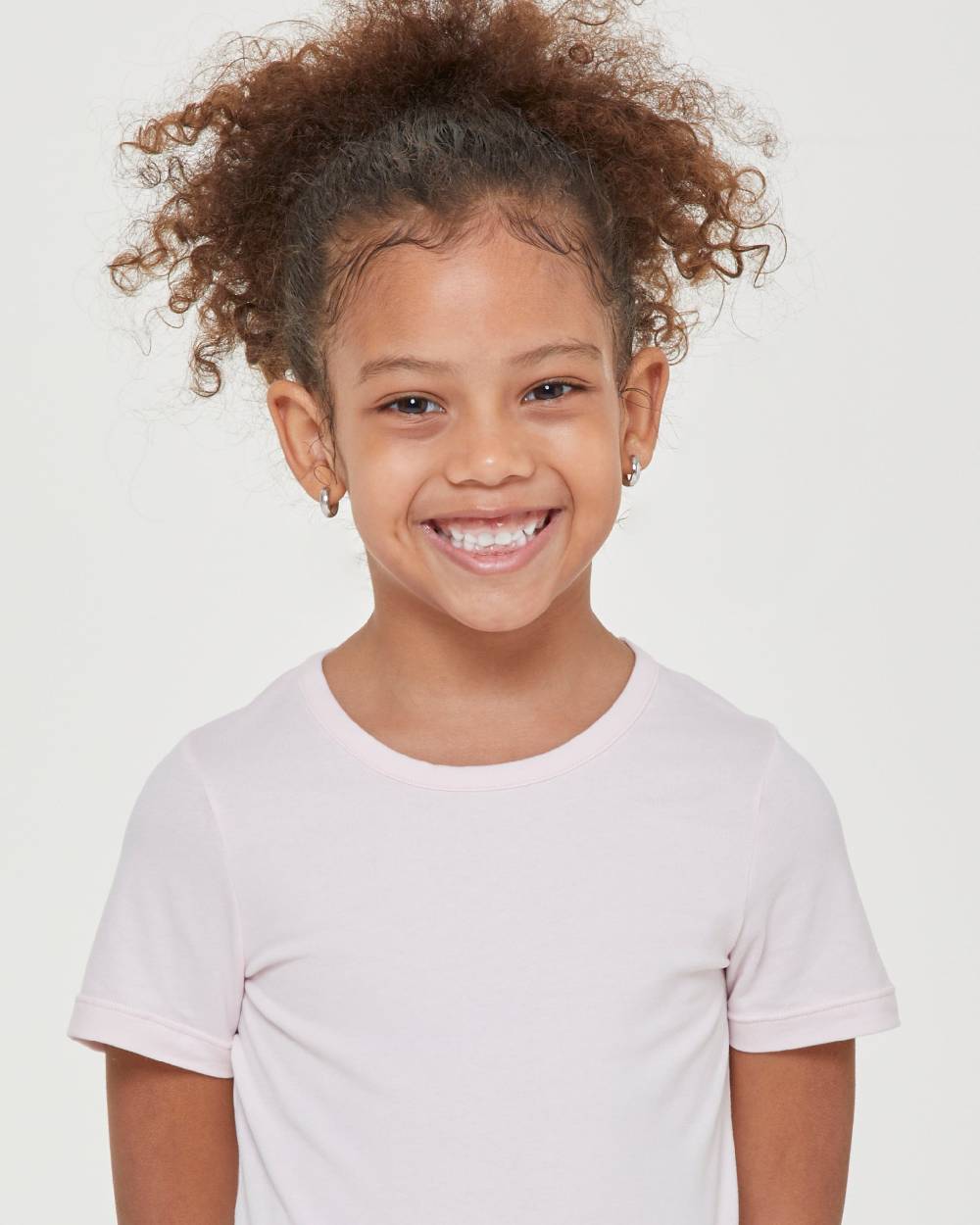 Pompea T-shirt Girocollo Bimba In Caldo Cotone Organico