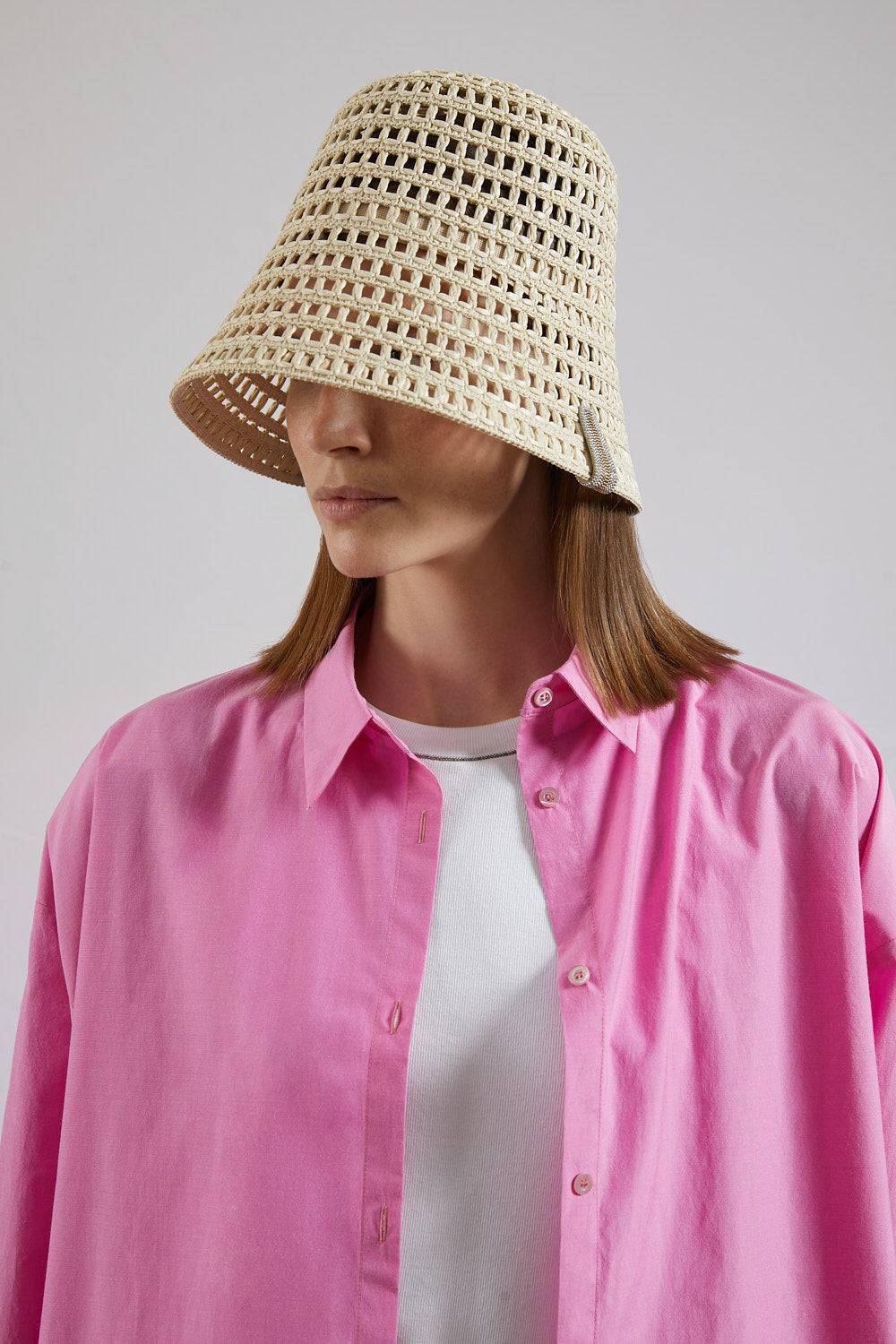 Peserico Abito-camicia In Popeline In Misto Cotone Mano Vela