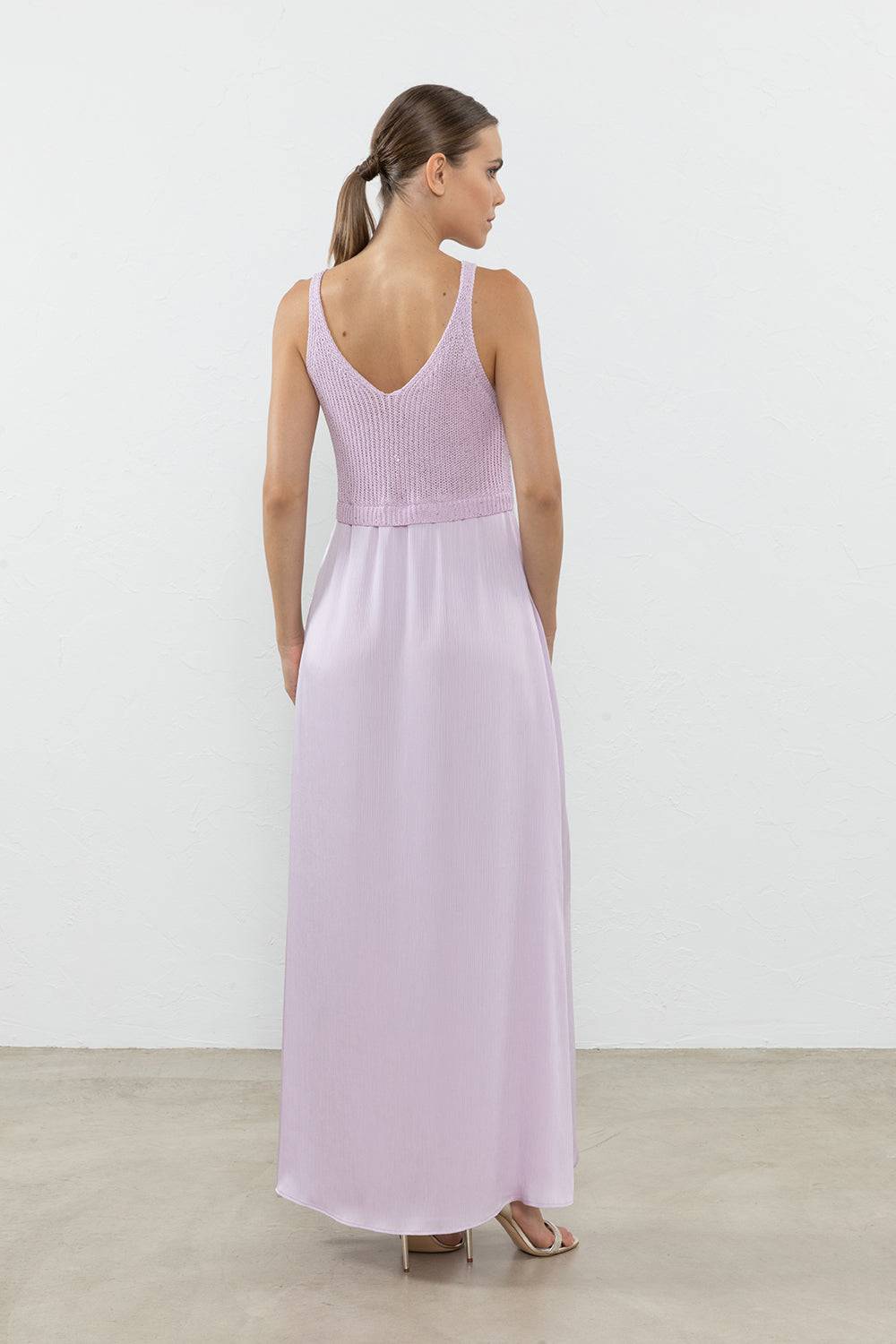 Peserico Abito In Filato Di Cotone E Micro Paillettes