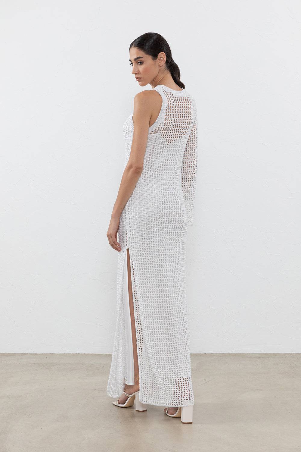 Peserico Abito In Filato Di Misto Viscosa E Lino Con Lurex