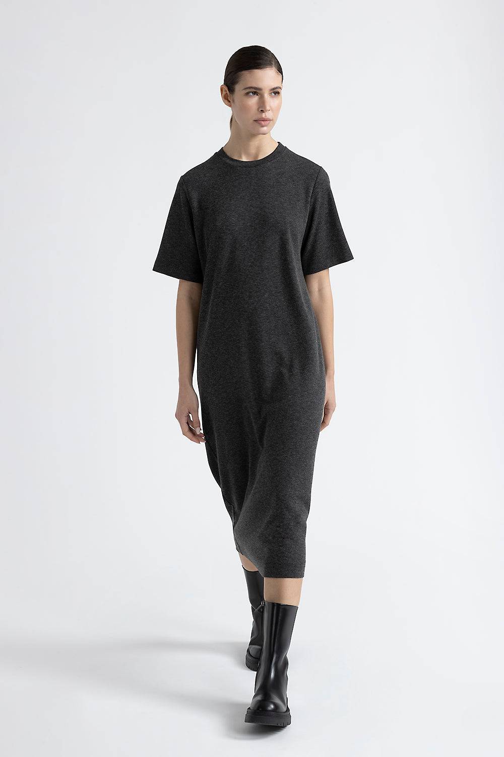 Peserico Abito lungo in jersey di viscosa e lana vergine