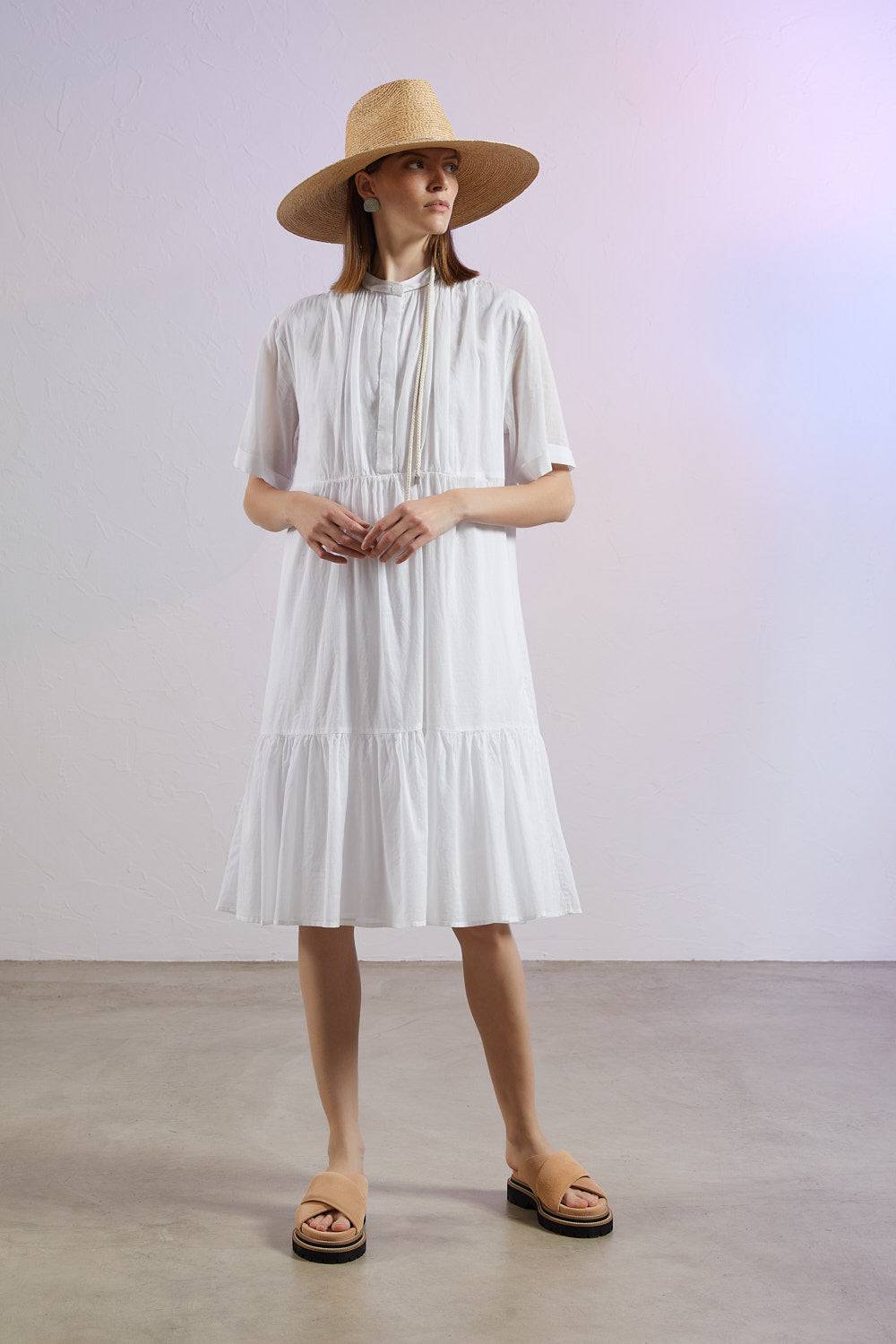 Peserico Cappello Fedora In Rafia Con Cinturino In Corda E Punto Luce