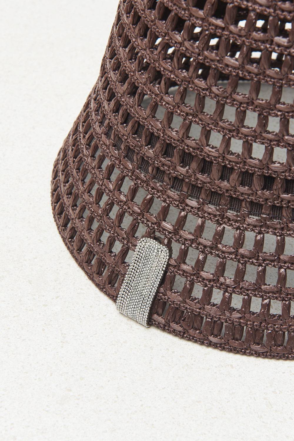 Peserico Cappello Paralume Con Intreccio A Mano E Catena Punto Luce