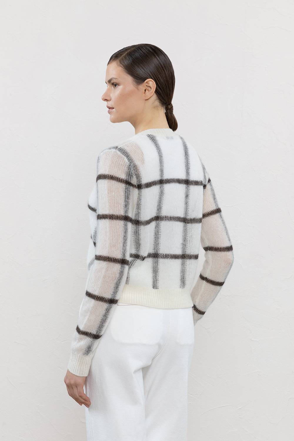 Peserico Cardigan In Baby Alpaca Suri Misto Lana Vergine