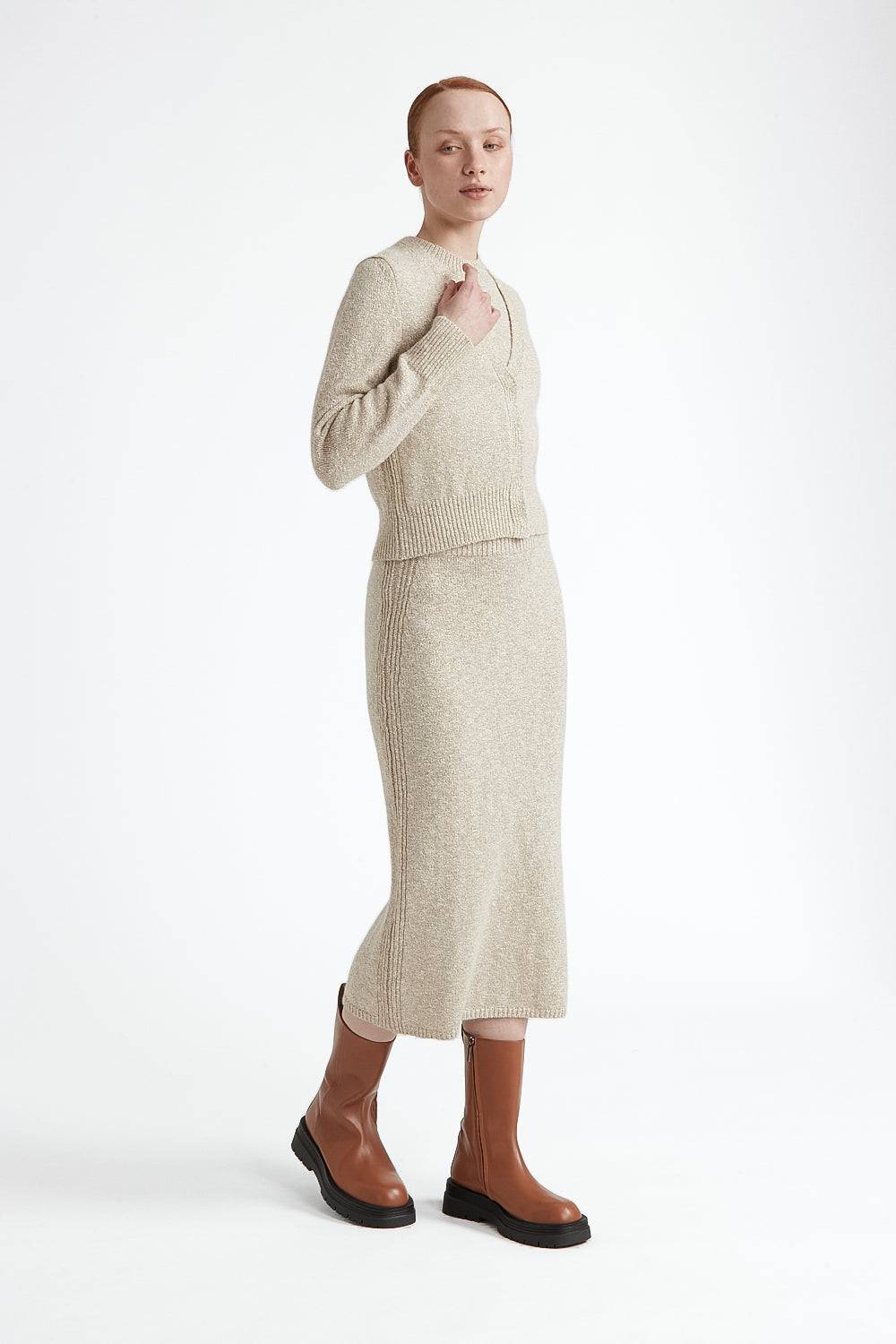 Peserico Cardigan In Cotone E Lana D'alpaca Con Lurex