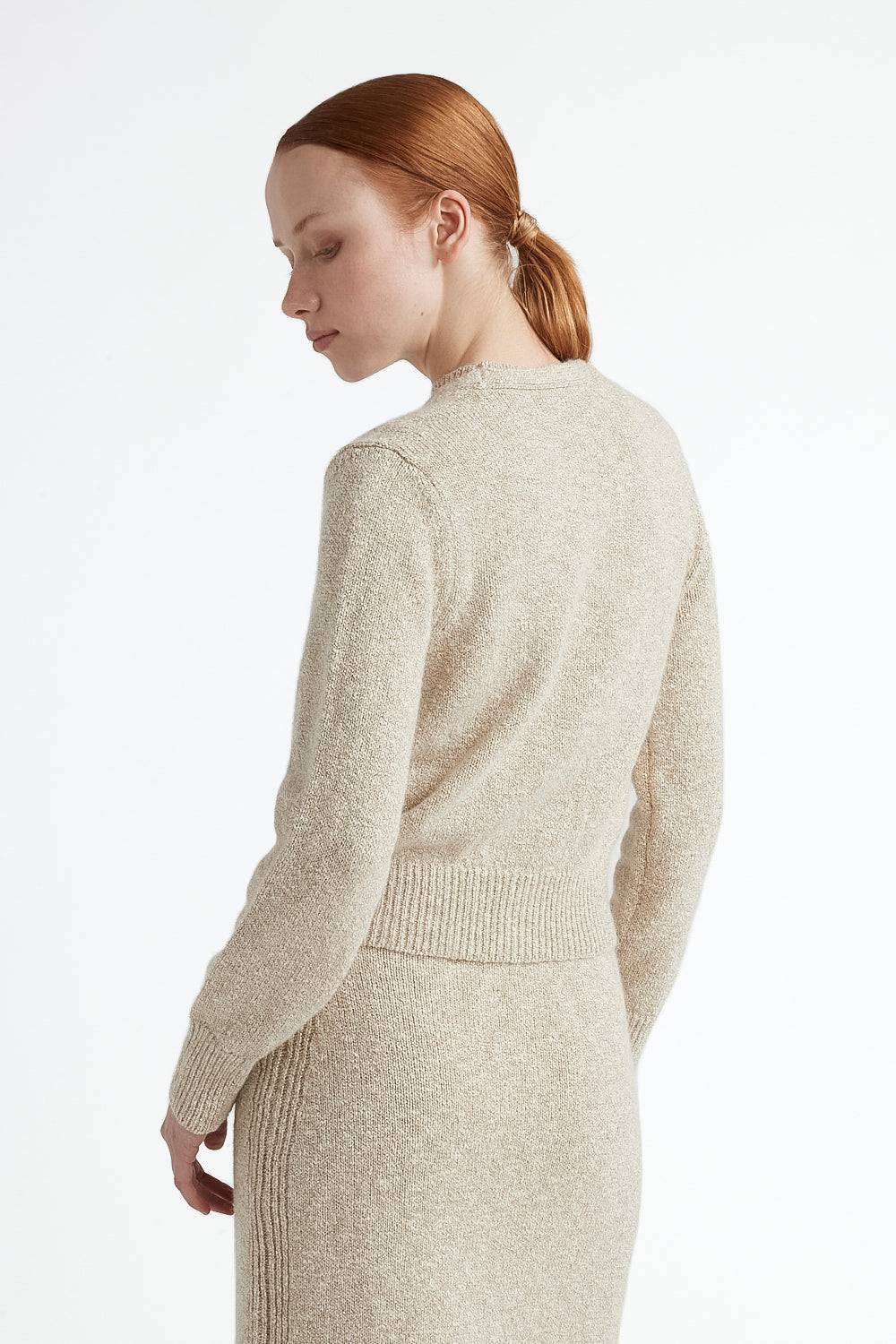 Peserico Cardigan In Cotone E Lana D'alpaca Con Lurex