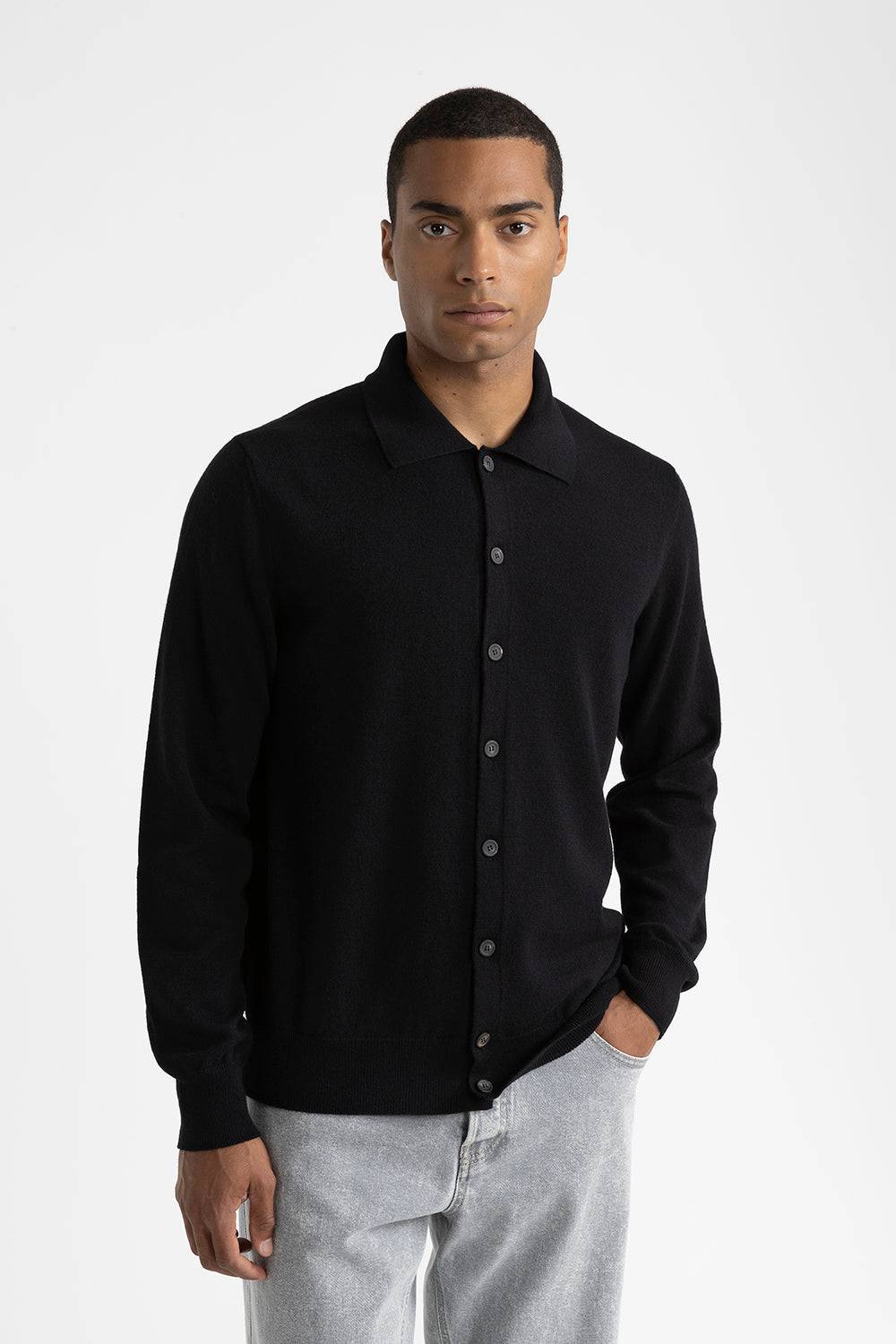 Peserico Cardigan in maglia in lana merinos e cashmere