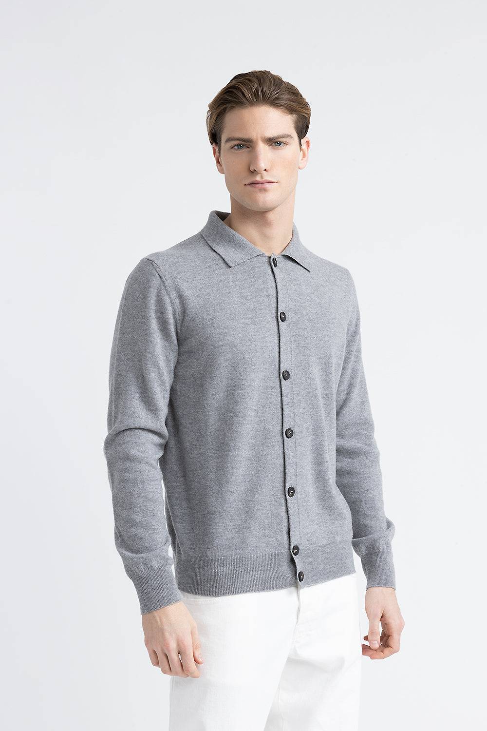 Peserico Cardigan in maglia in lana merinos e cashmere