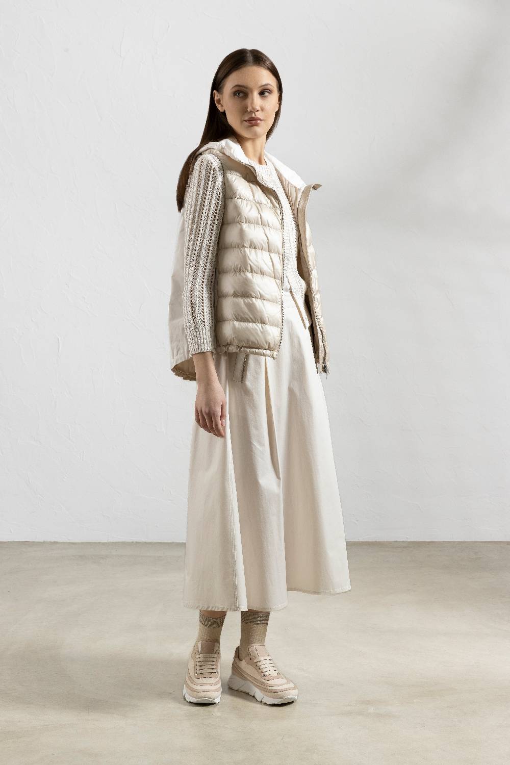 Peserico Cardigan In Puro Cotone E Micro Paillettes