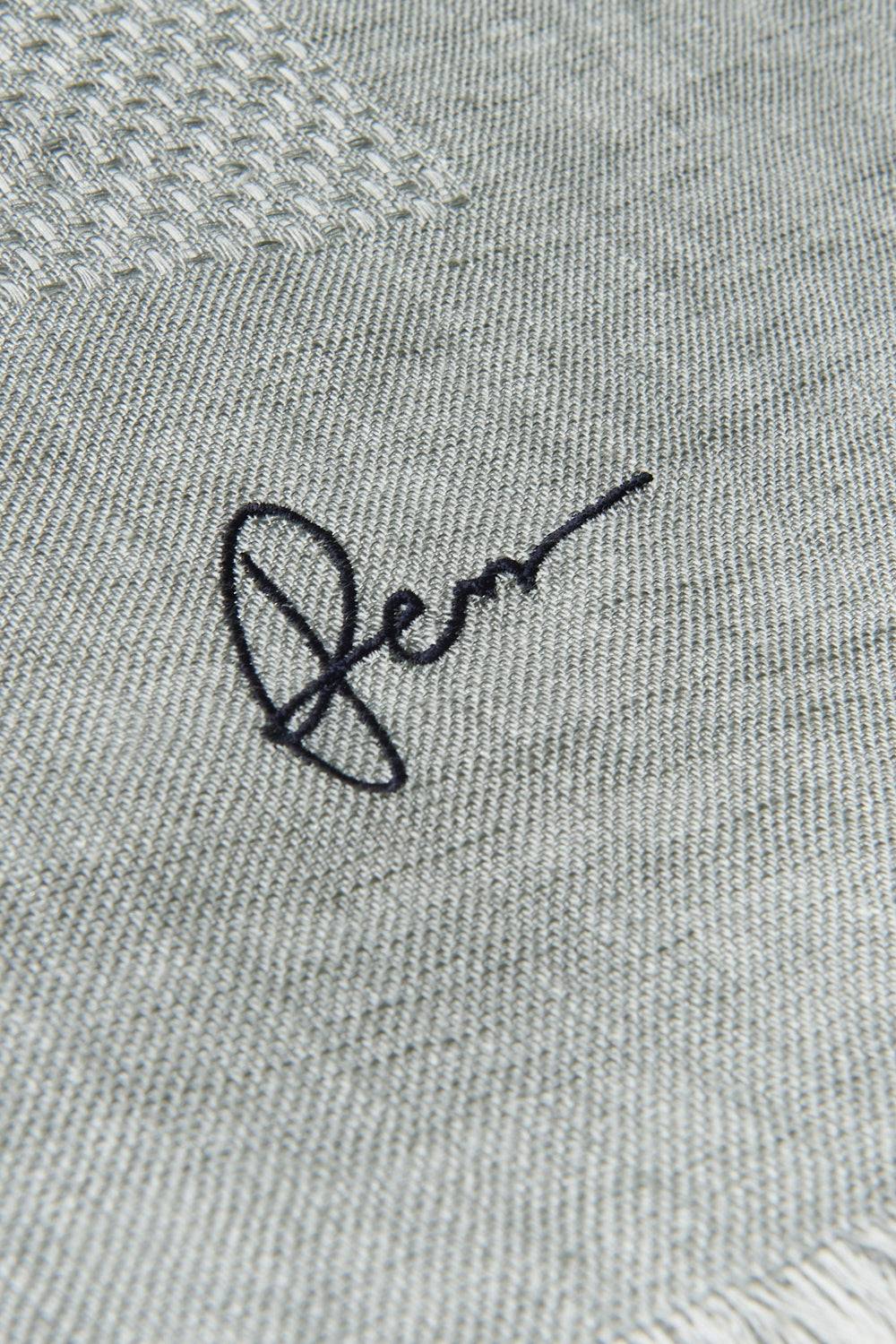 Peserico Carré Ricamato In Misto Lino, Viscosa E Lurex