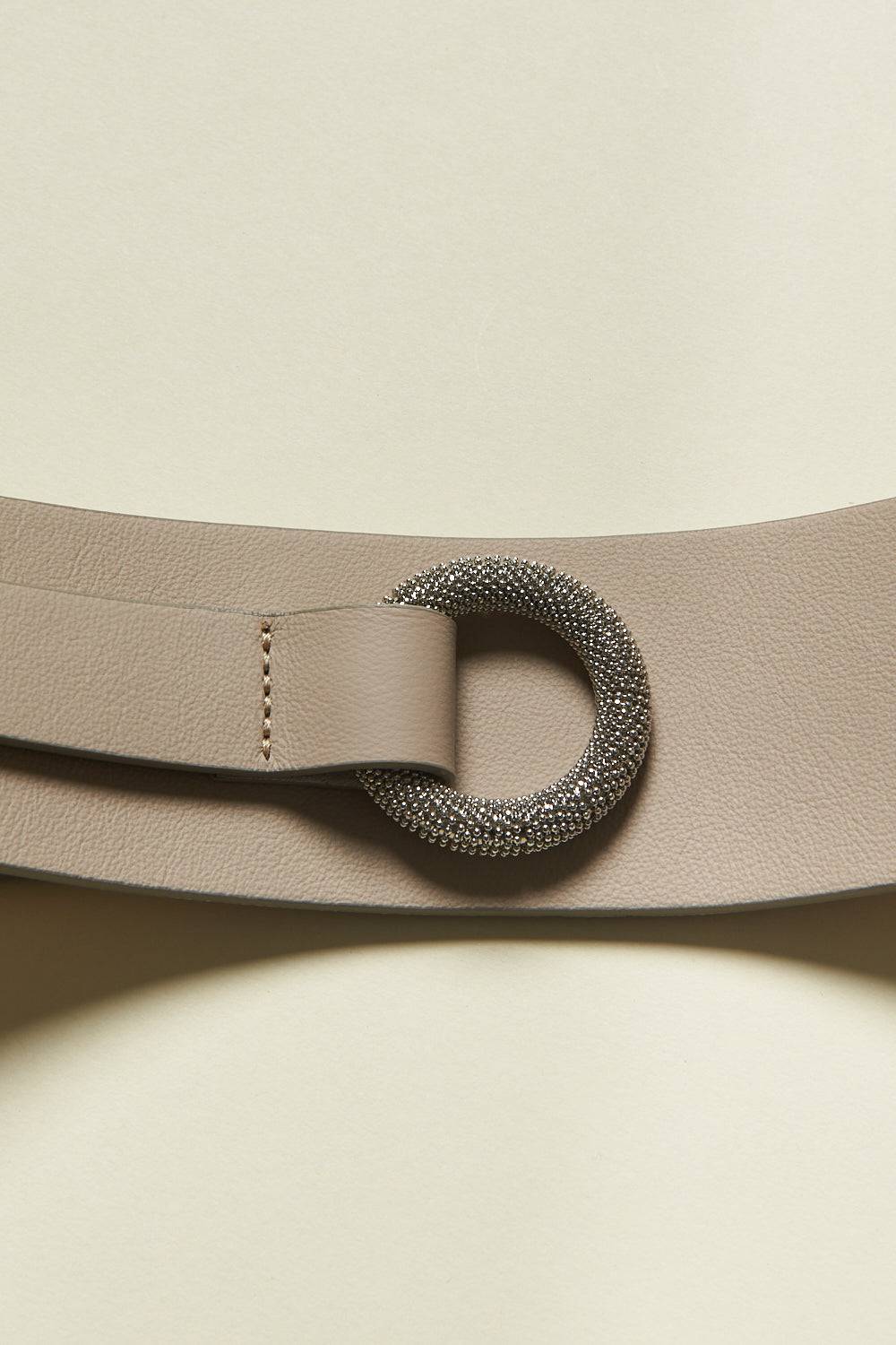 Peserico Cintura In Vera Pelle E Nodo Su Anello Punto Luce