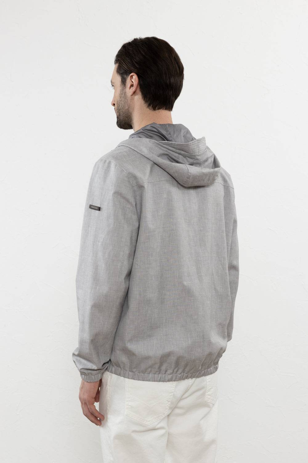 Peserico Giacca In Nattè Di Lana, Seta, Lino "Loro Piana" Con Membrana Storm System