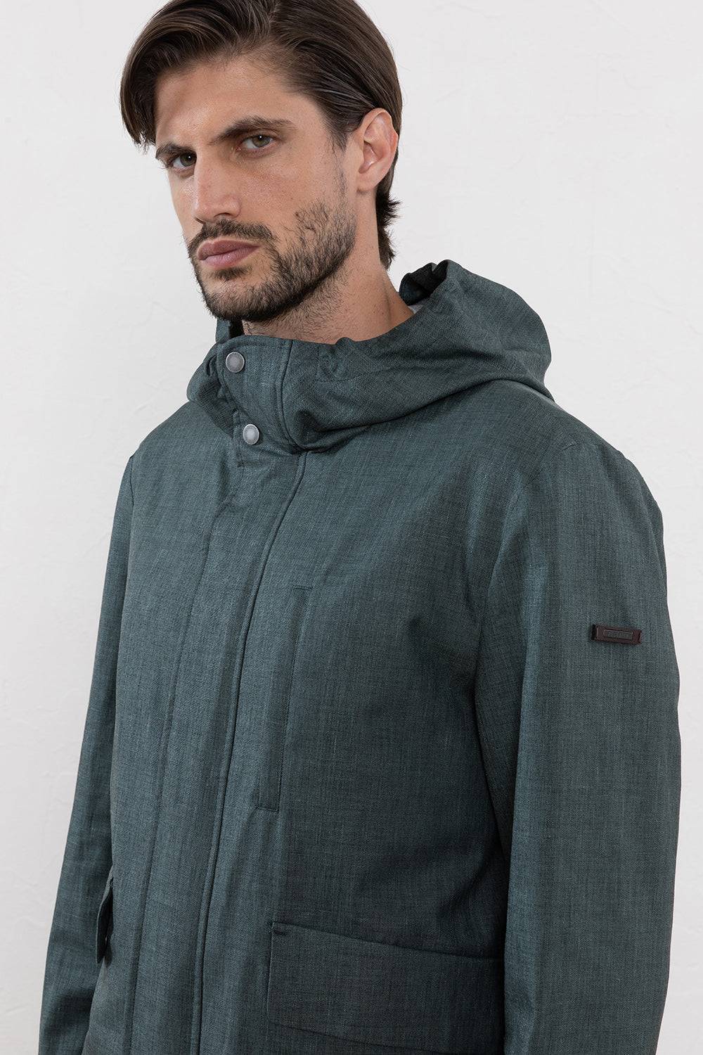 Peserico Giacca Urban In Nattè Di Lana, Seta, Lino "Loro Piana"