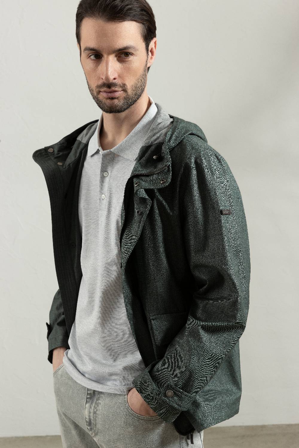 Peserico Giacca Urban In Nattè Di Lana, Seta, Lino "Loro Piana"