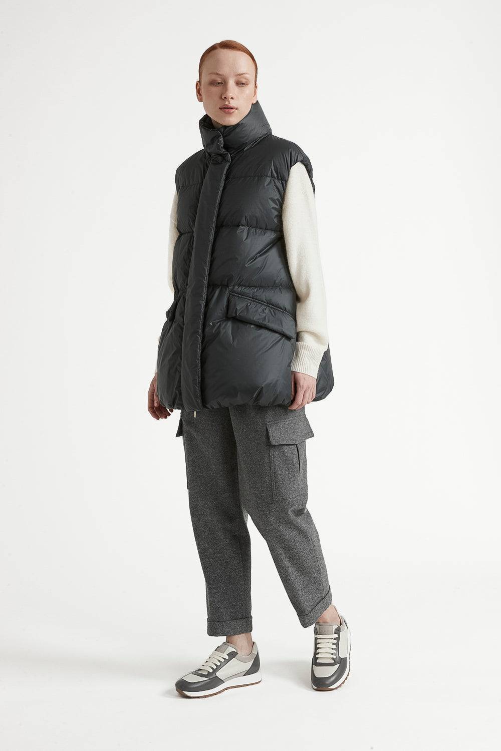 Peserico Gilet A Palloncino In Piuma D'oca E Nylon Ultraleggero