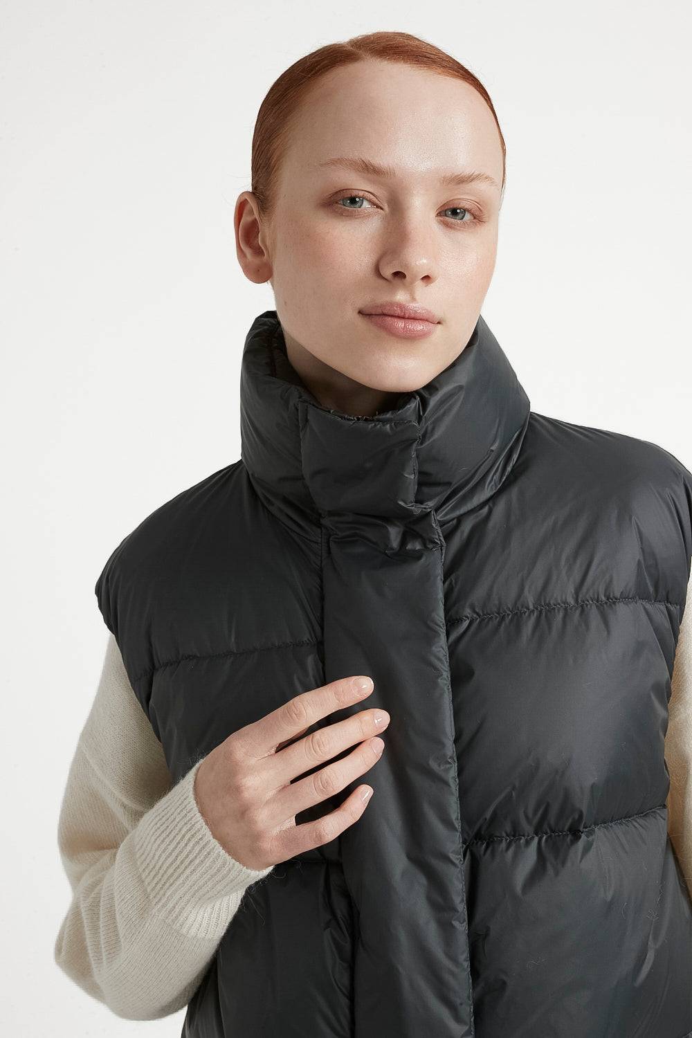 Peserico Gilet A Palloncino In Piuma D'oca E Nylon Ultraleggero