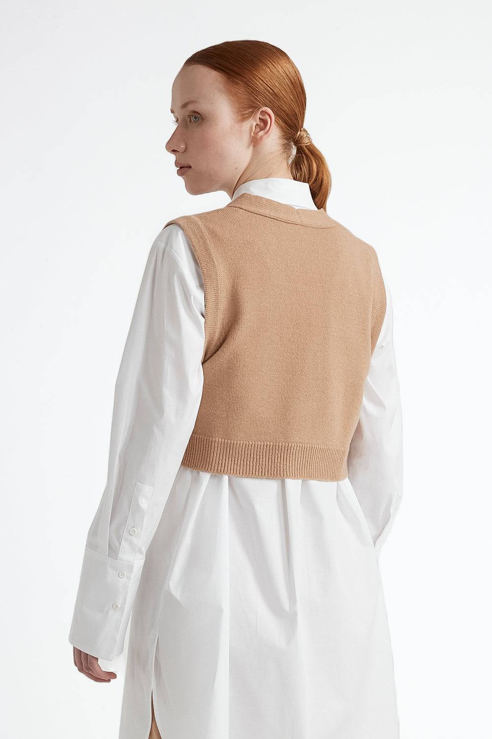 Peserico Gilet Con Bottoni Lana Merinos Extrafine E Cashmere