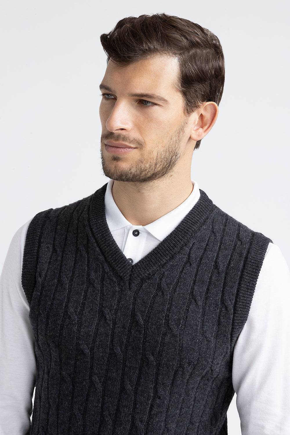 Peserico Gilet In Lana Merinos Extrafine E Cashmere