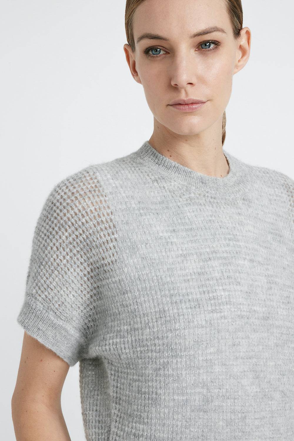 Peserico Maglia A Punto Traforato In Lana Merino E Alpaca