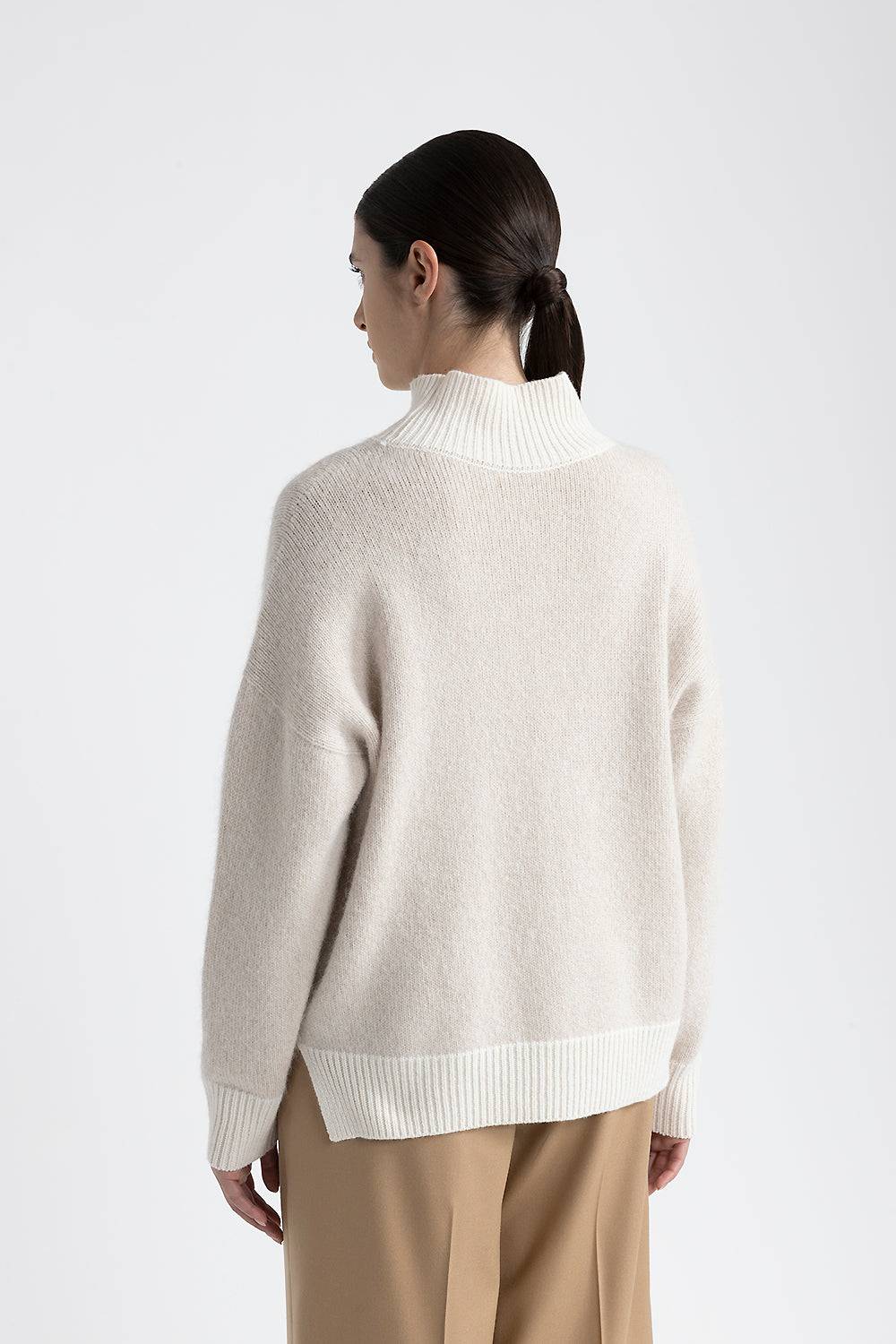 Peserico Maglia Collo Alto In Lana, Cashmere E Alpaca