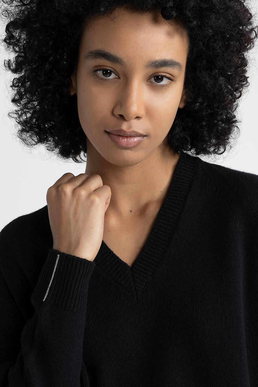 Peserico Maglia Con Scollo A V In Lana, Seta E Cashmere