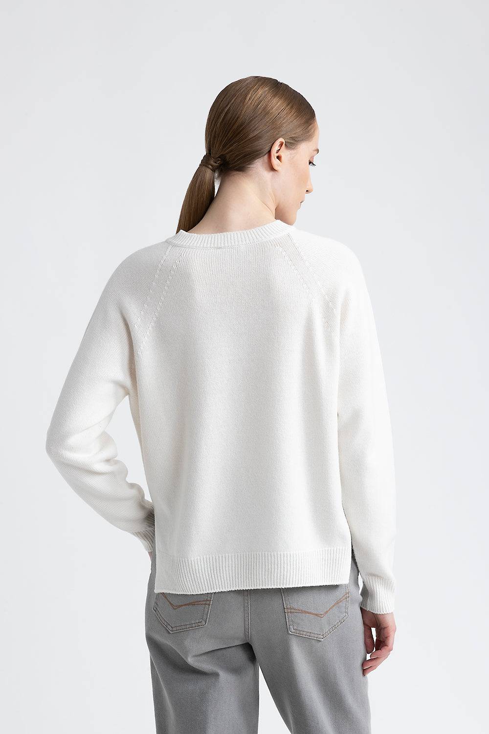 Peserico Maglia Con Scollo A V In Lana, Seta E Cashmere