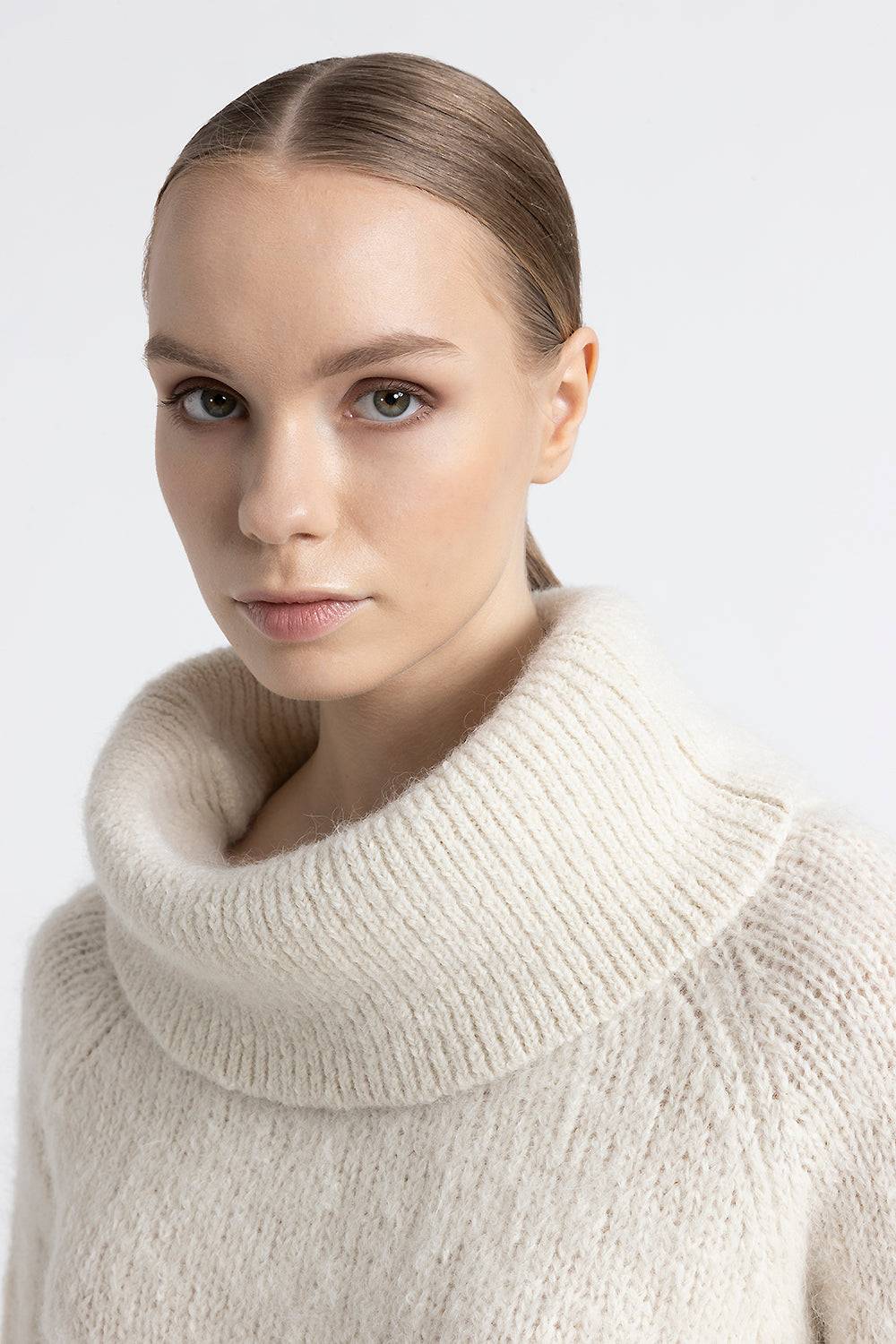 Peserico Maglia Con Spalle Scoperte In Lana D'alpaca E Merino