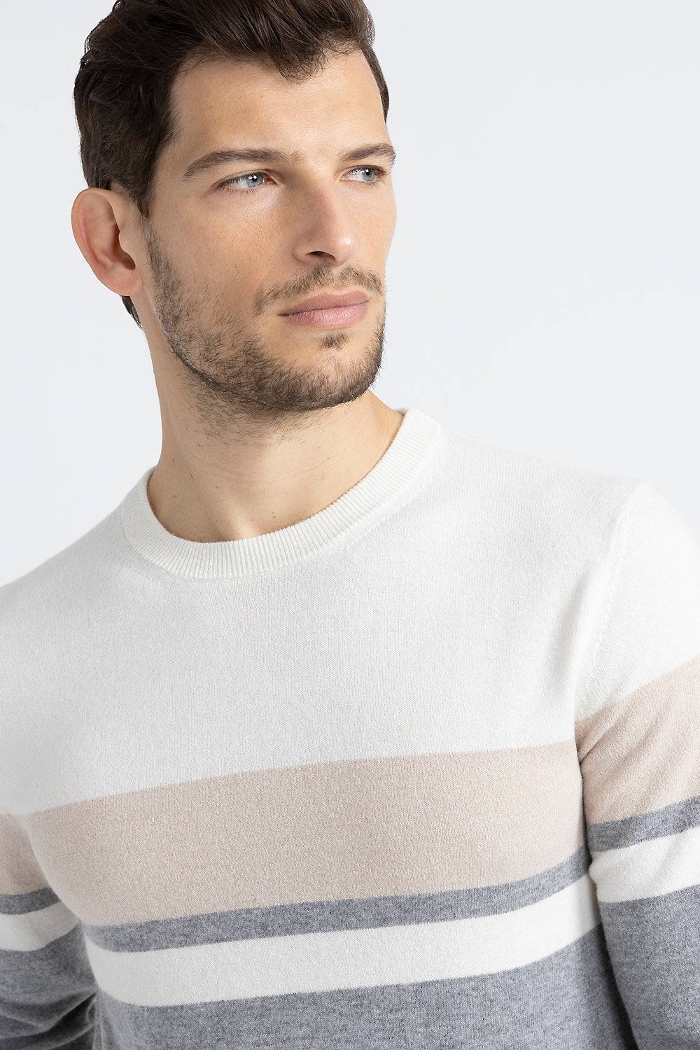 Peserico Maglia Girocollo In Lana Merinos E Cashmere