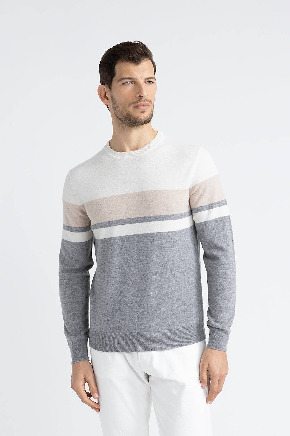 Peserico Maglia girocollo in lana merinos e cashmere