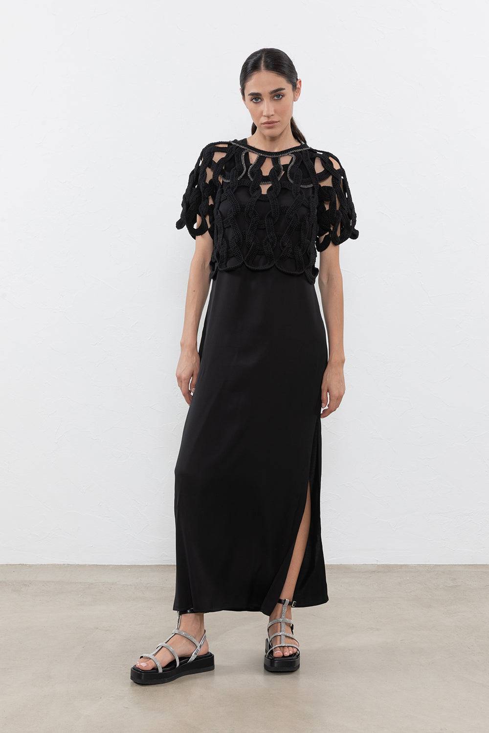 Peserico Maglia In Cotone Con Lavorazione Esclusiva A Crochet