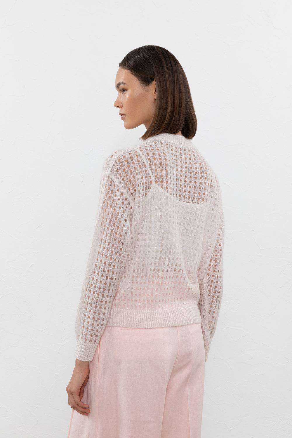 Peserico Maglia In Leggero Filato Di Baby Suri Alpaca