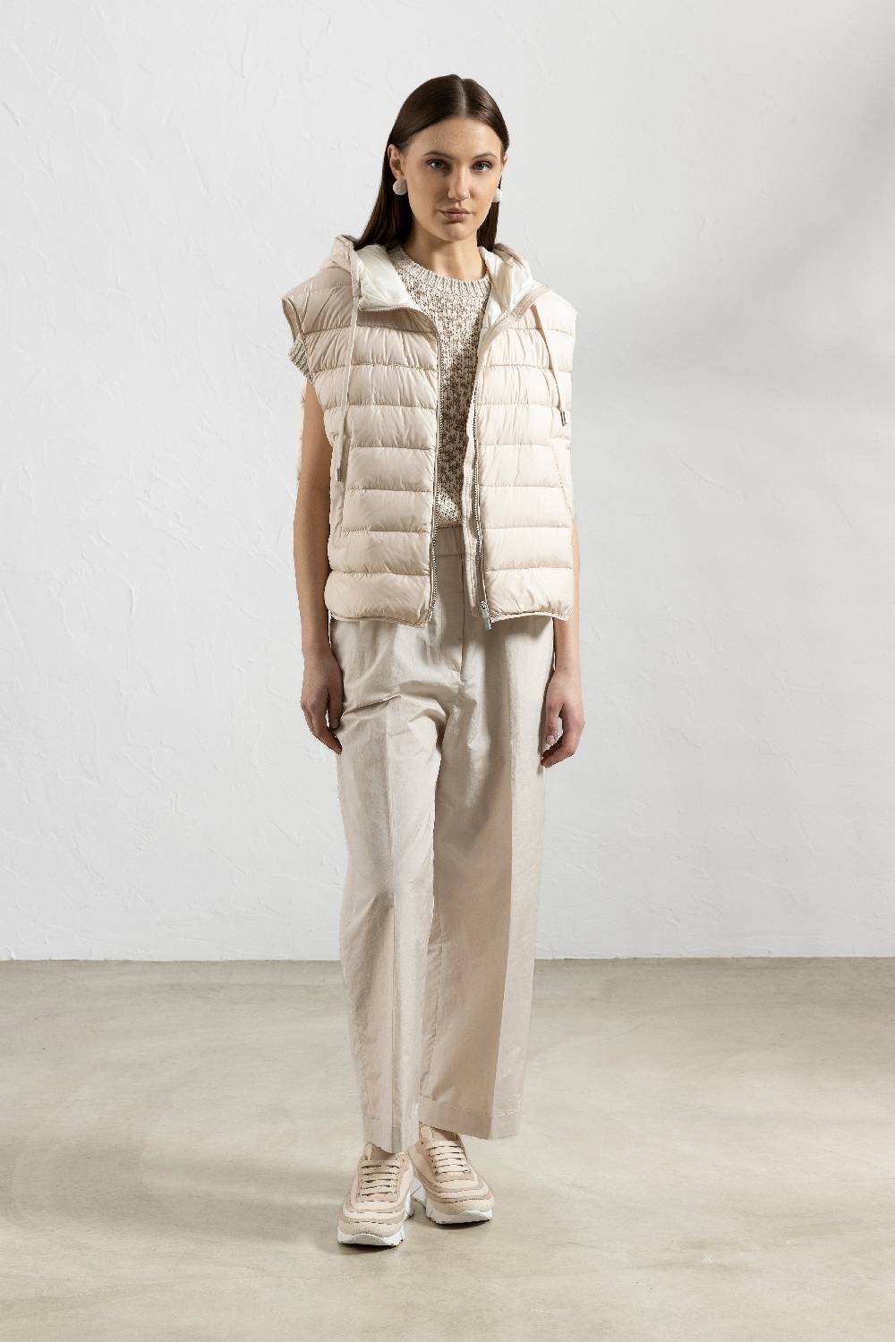 Peserico Maglia Lavorata A Jacquard Sfumato In Cotone E Micropaillettes