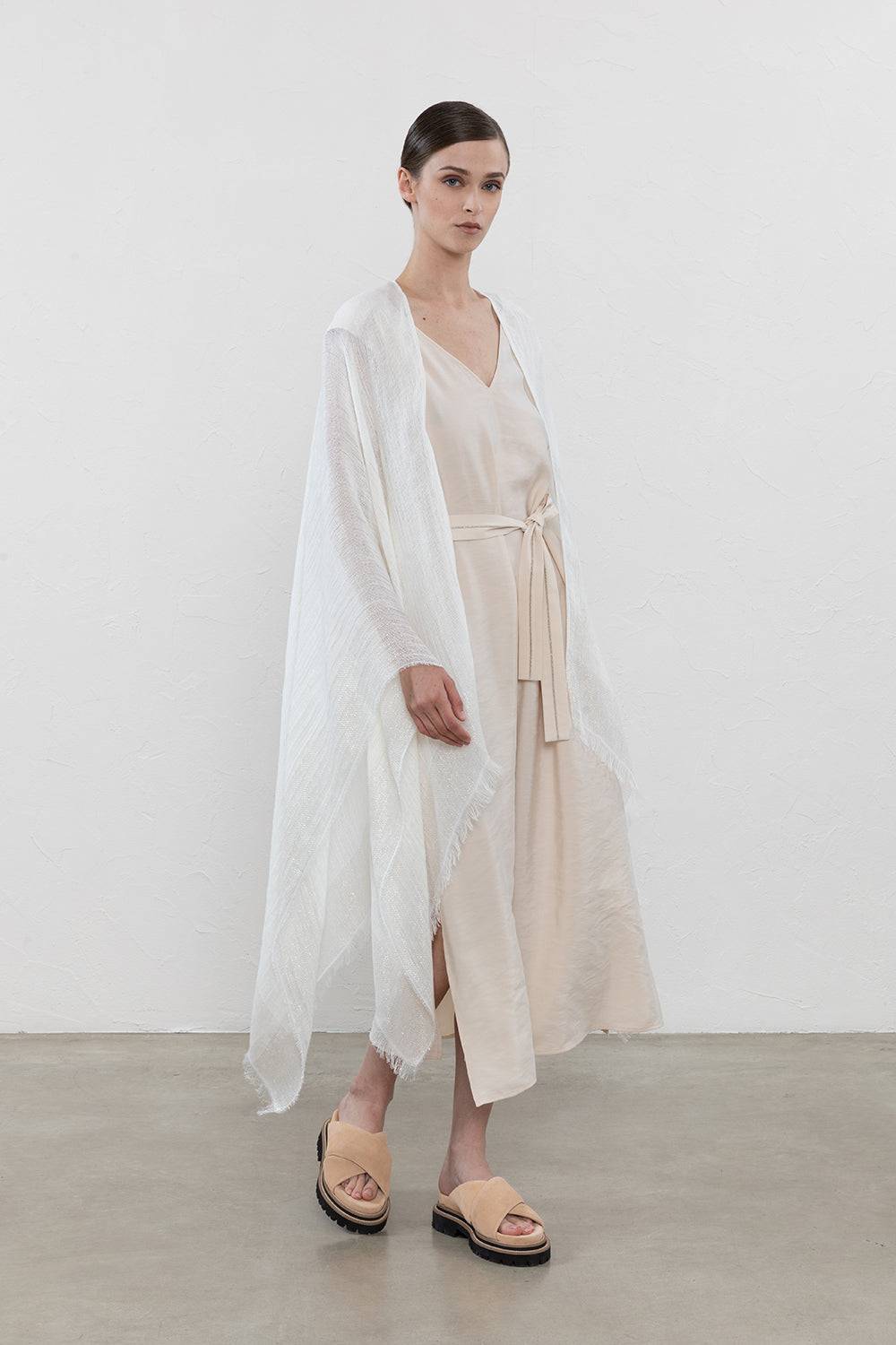 Peserico Mantella in misto lino, cotone, viscosa e lurex