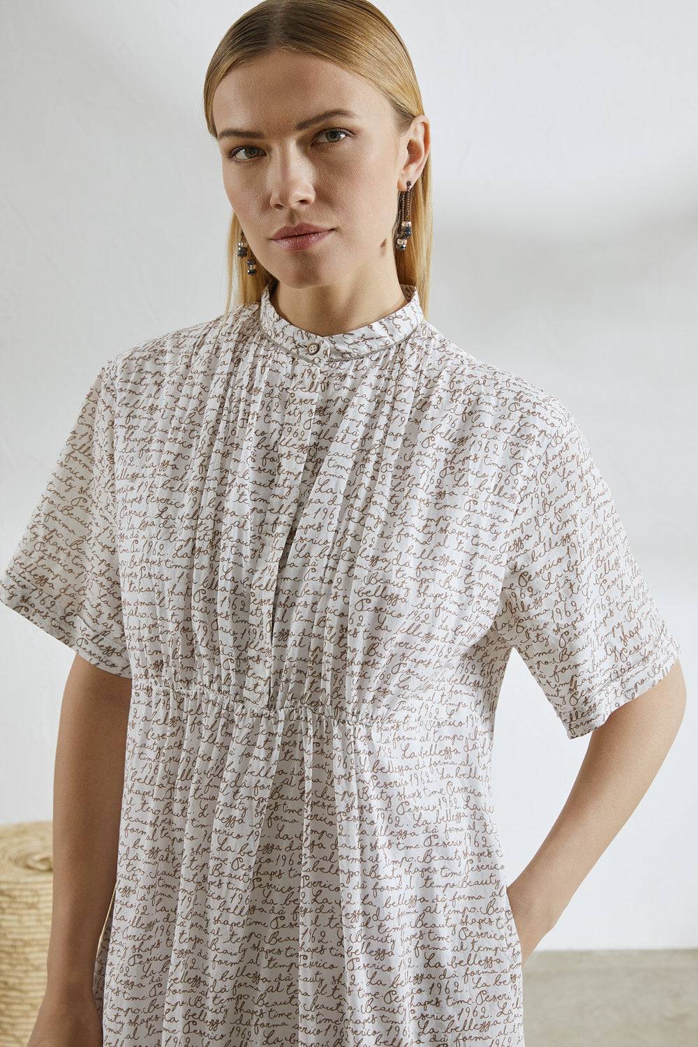 Peserico Orecchini Pendenti In Cristalli Su Catena Punto Luce