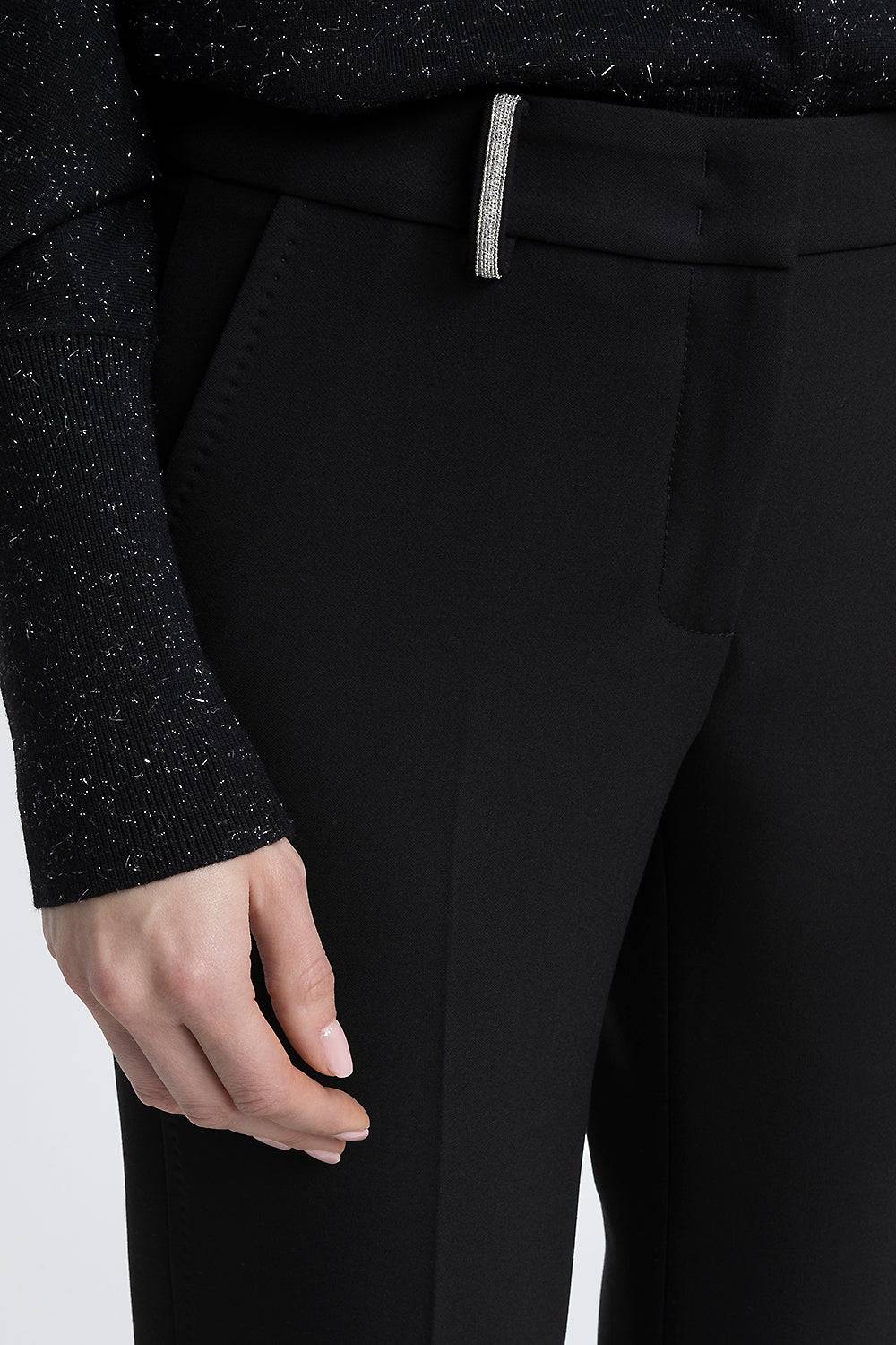 Peserico Pantalone A Sigaretta In Tela Compatta E Bielastica