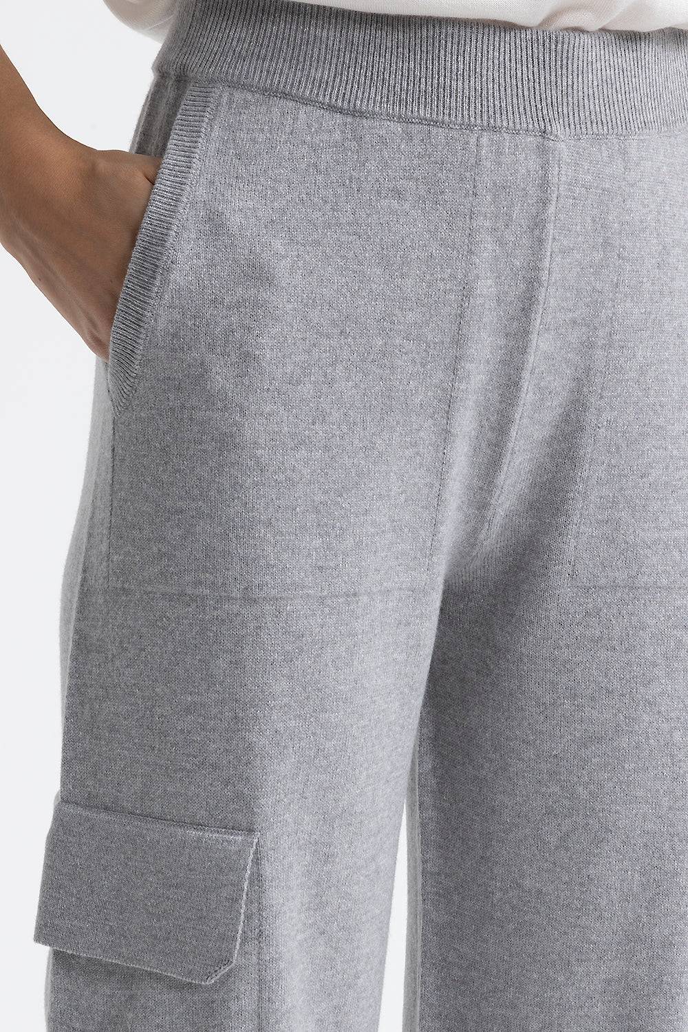Peserico Pantalone Baggy Cargo In Lana, Seta E Cashmere