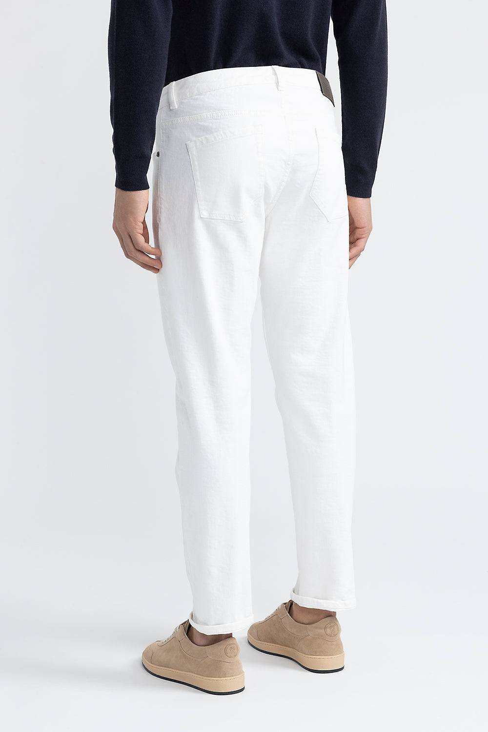 Peserico Pantalone Bull Denim In Twill Di Cotone Stretch