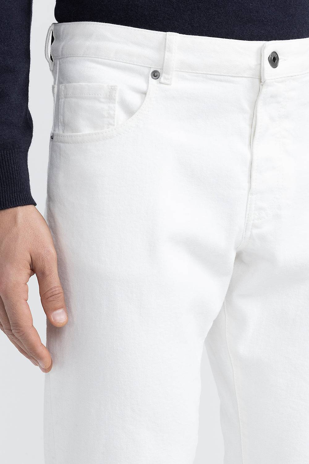 Peserico Pantalone Bull Denim In Twill Di Cotone Stretch