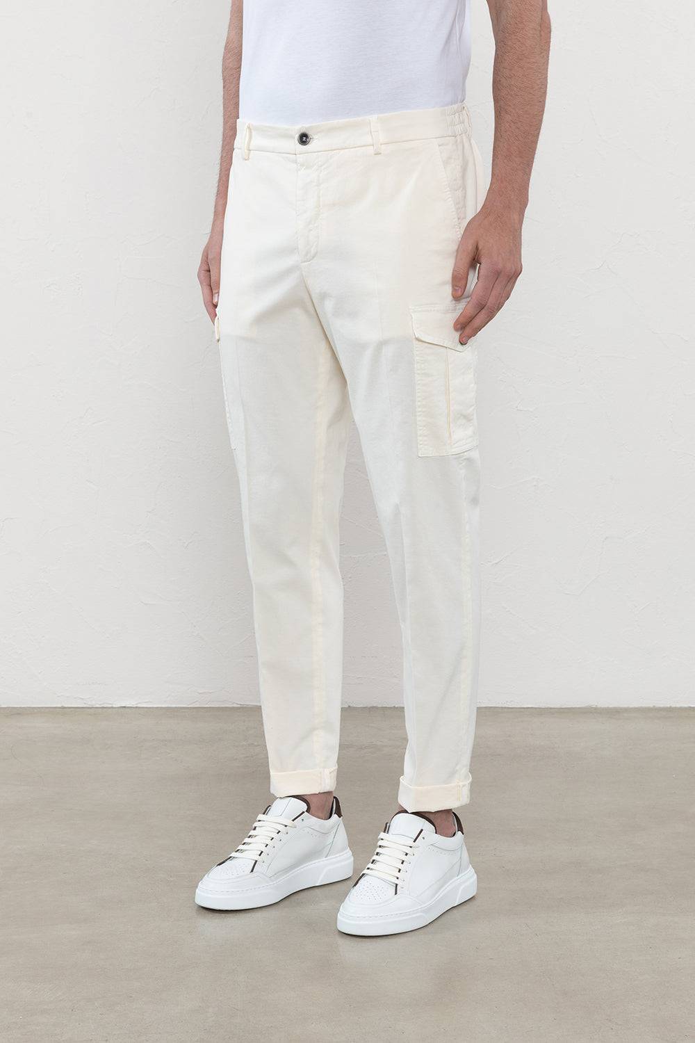 Peserico Pantalone chino in gabardina di cotone stretch