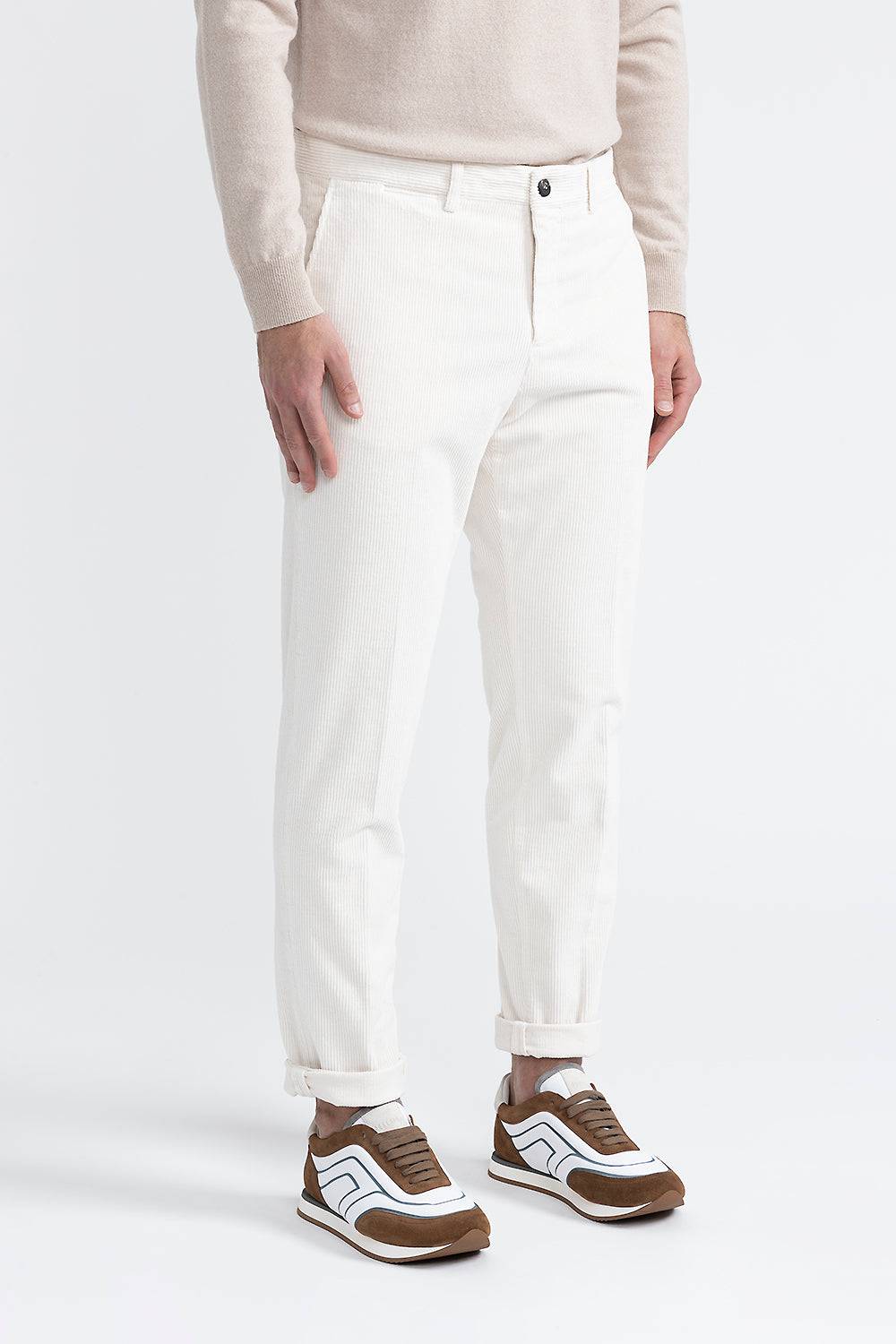 Peserico Pantalone chino in velluto a coste di cotone