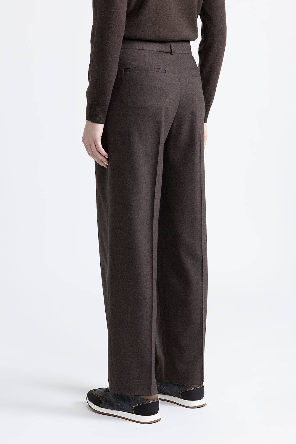 Peserico Pantalone Classic Tailored In Lana E Cashmere