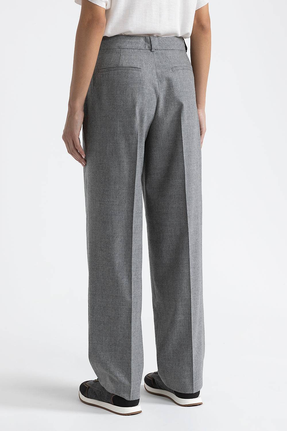 Peserico Pantalone Classic Tailored In Lana E Cashmere