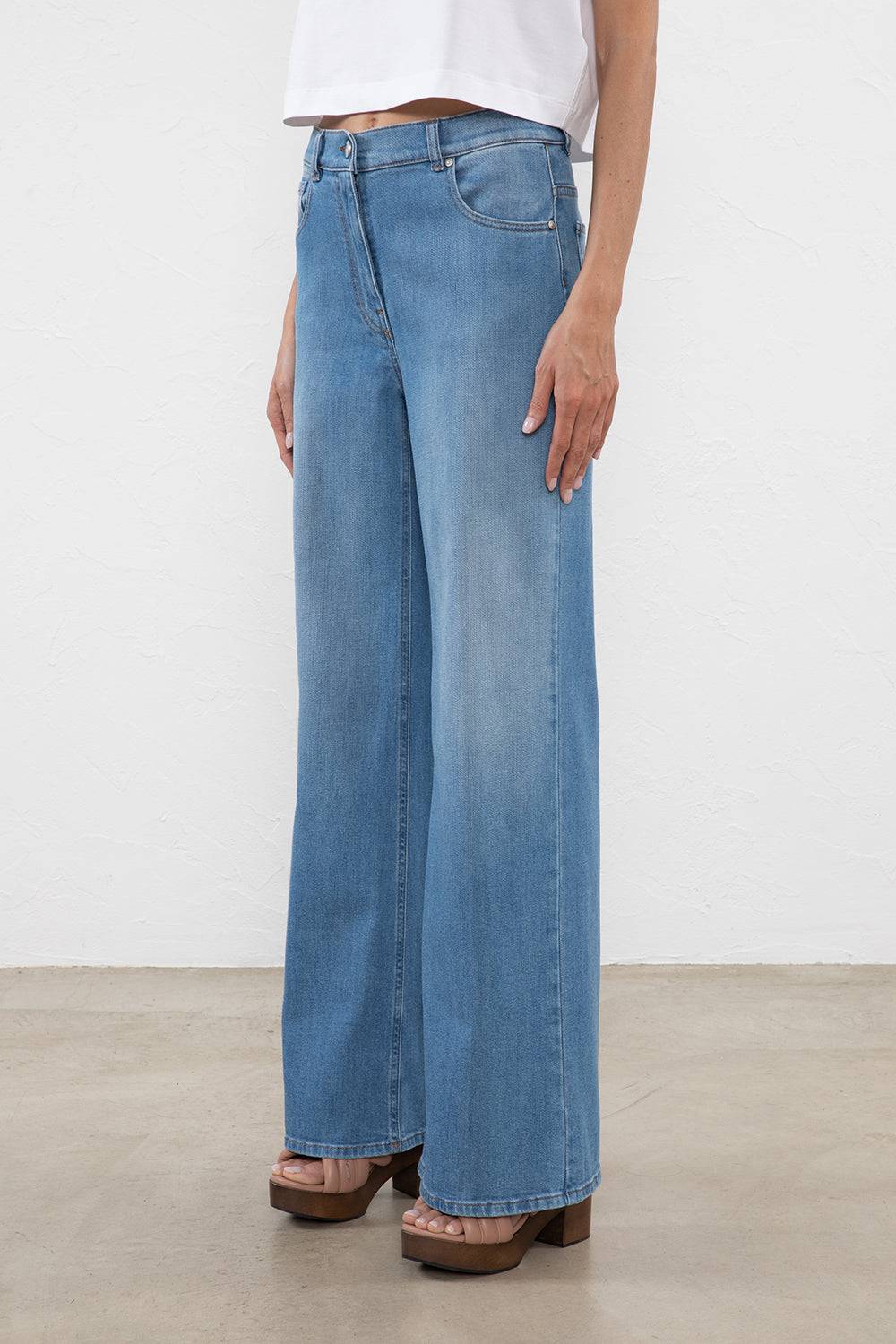 Peserico Pantalone denim 5 tasche in cotone stretch